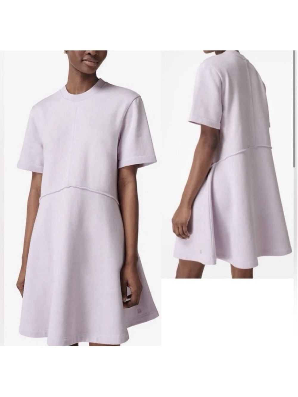 Sweaty Betty Revive T-Shirt Dress Sz 10 Women Purple A-line Stretch Beach Sporty